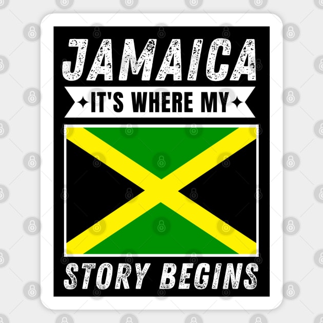 Jamaica It's Where My Story Begins Magnet by footballomatic